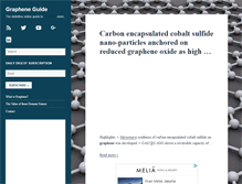 Tablet Screenshot of grapheneguide.com